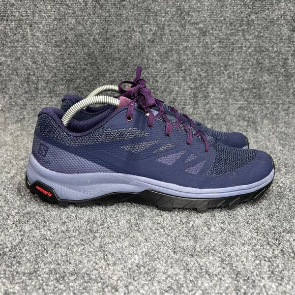 Salomon Outline Hiking Shoes Womens Size 9.5 Blue Athletic Trail Running Sneaker - Picture 1 of 13